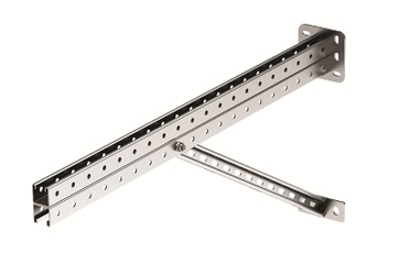 Консоль для тяжелых нагрузок 700мм с укосиной горячеоцинкованная