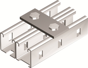 Пластина соединительная 90мм 2отверстия горячеоцинкованная