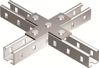 Пластина соединитель X-образный горячеоцинкованный