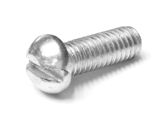 Винт с плоским шлицем М6х20 нержавеющая сталь AISI 316L