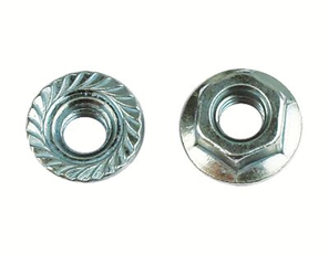 Гайка с насечкой, препятствующей откручиванию М6, горячеоцинкованная