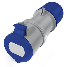 Розетка кабельная 32A 2P+E IP44 переносная 230V