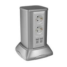 Миниколонна алюминиевая 250мм серый металлик