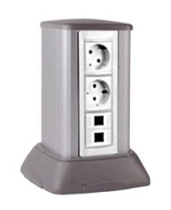 Миниколонна алюминиевая 0.25м цвет черный