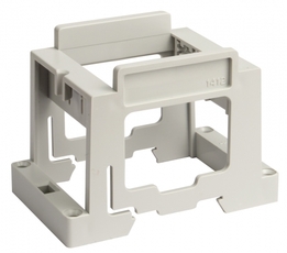 BRAVA Суппорт под розетку на DIN-рейку серый