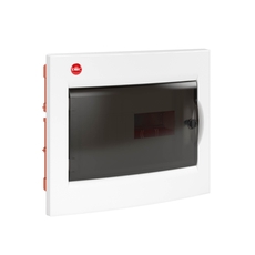 Щит распределительный встраиваемый ЩРв-П-12  пластиковый с прозрачной дверью IP41 белый