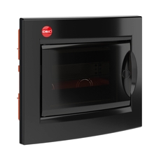 Щит распределительный встраиваемый 8 модулей IP41 черный