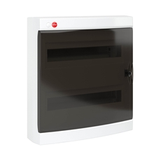 Щит распределительный навесной ЩРн-П-36  пластиковый с прозрачной дверью IP40 бел