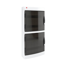 Щит распределительный навесной ЩРн-П-72 IP65 пластиковый прозрачная дверь серый