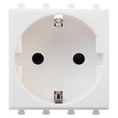 Avanti Розетка ''Белое облако'', 2P+E, с защитными шторками, 2 модульная