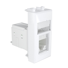 Avanti Компьютерная розетка ''Белое облако'' RJ-45 модульная, кат. 5е, 1 модульная