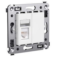 Avanti Розетка RJ-45 в стену, 5e одинарная, ''Белое облако''