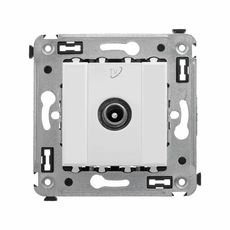 Avanti Розетка TV в стену, проходная, ''Белое облако''