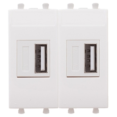 Avanti USB зарядное устройство ''Белое облако'', 2.1А, 2 модульное