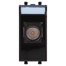 Avanti ТВ розетка оконечная ''Черный квадрат'', 16A, 1 модульная