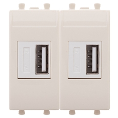 Avanti USB зарядное устройство ''Ванильная дымка'', 2.1А, 2 модульная