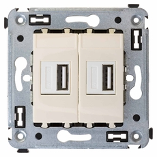 Avanti USB зарядное устройство в стену, ''Ванильная дымка''