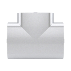 Тройник 90х50мм серый металлик