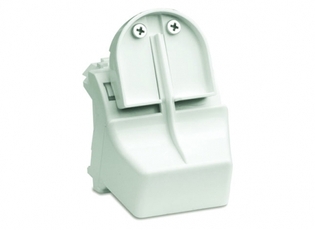 Адаптер для оптоволоконныx разъемов тип 2ST с системой пломбировки белый (2 модуля)