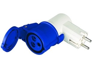 Переходник для труб 16A(2P+E) 250В>16A 3P 230В