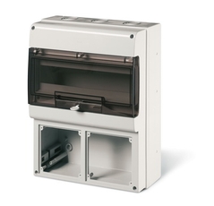 Корпус на 16 модулей и 2 поста с основанием 136х125мм