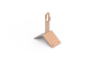 Зажим угловой коньковый 100мм медь