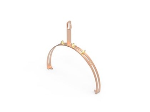 Зажим регулируемый коньковый увеличенного размера медный