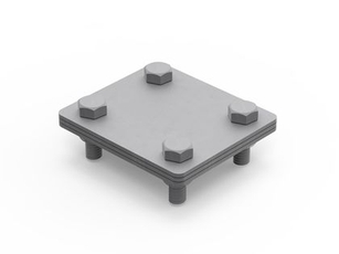 Соединитель полоса - полоса 80х70 мм