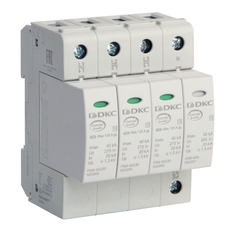 Ограничитель перенапряжения класс II 4П L1-L2-L3-N-PE 40кА (8/20)