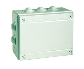 Коробка распределительная с кабельными вводами 2х40мм IP55 240х190х90мм