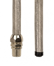 Металлорукав DN 10мм в гладкой EVA изоляции и оплетке из нержавеющей стали Dвнутр=10.0 мм Dнар= 15.0