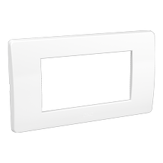 BRAVA Рамка 4 модуля белая