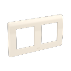 BRAVA Рамка 2 поста 4 модуля бежевая
