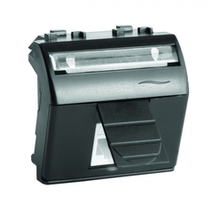 BRAVA Розетка компьютерная RJ45 черная