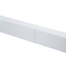 Накладка на стык для плинтусного короба 100х40мм белая