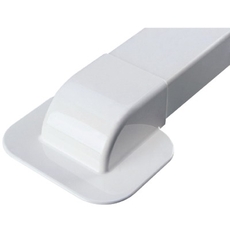 Ввод в стену для короба 90х40мм под углом 90 градусов