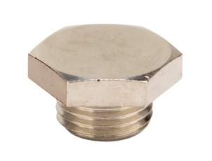 Заглушка M16x1.5 никелированная латунь