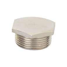 Заглушка M40x1.5 никелированная латунь