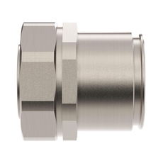 Муфта металлорукав DN=40-жесткая труба D=40мм IP66/IP67 никелированная латунь