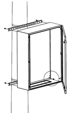CE/RAM box Комплект крепления шкафов к столбу (ширина 500 мм)