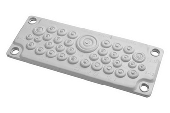 Ввод кабельный пластик V0 UL94 IP65 +130 - 40 35 отверстий