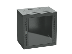 Шкаф телекоммуникационный навесной 9 U (500х600х400) дверь стекло RAL9005