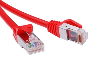 Патч-корд экранированный CAT5E F/UTP 4х2 LSZH красный 7м