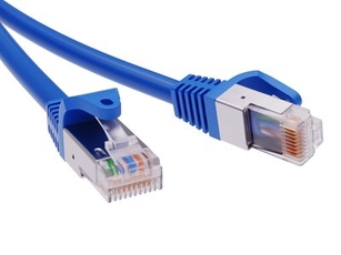 Патч-корд экранированный CAT6 F/UTP 4х2 LSZH синий 1.5м