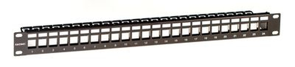 Патч-панель наборная 19дюйм 1U Keystone 24 порта