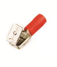 Наконечник плоский РпИо 1.5-7-0.8 красный QUADRO (50шт) с изолированным фланцем (смешанный)