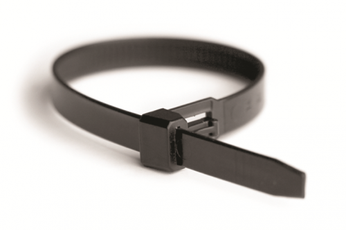 Хомут 250х7.5мм многоразовый черный (100шт)