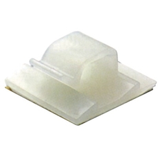 Клипса самоклеящаяся для круглого кабеля черная 16x15x18