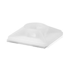 База к хомутам монтажная двойная 4.8мм самоклеющаяся белая (100шт)