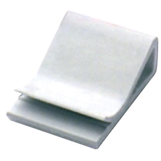 Клипса самоклеящаяся для плоского кабеля белая 20х26х9.6